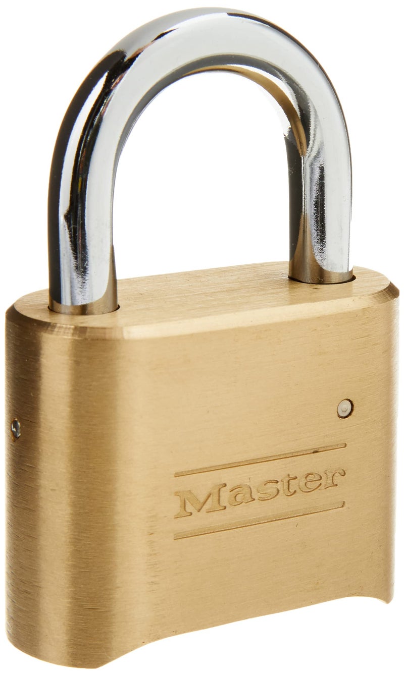 Master Lock قفل ماستر لوك، قفل برقم سري خاص بك، عرض 2 بوصة، 175D (عبوة من 4) - Image 1